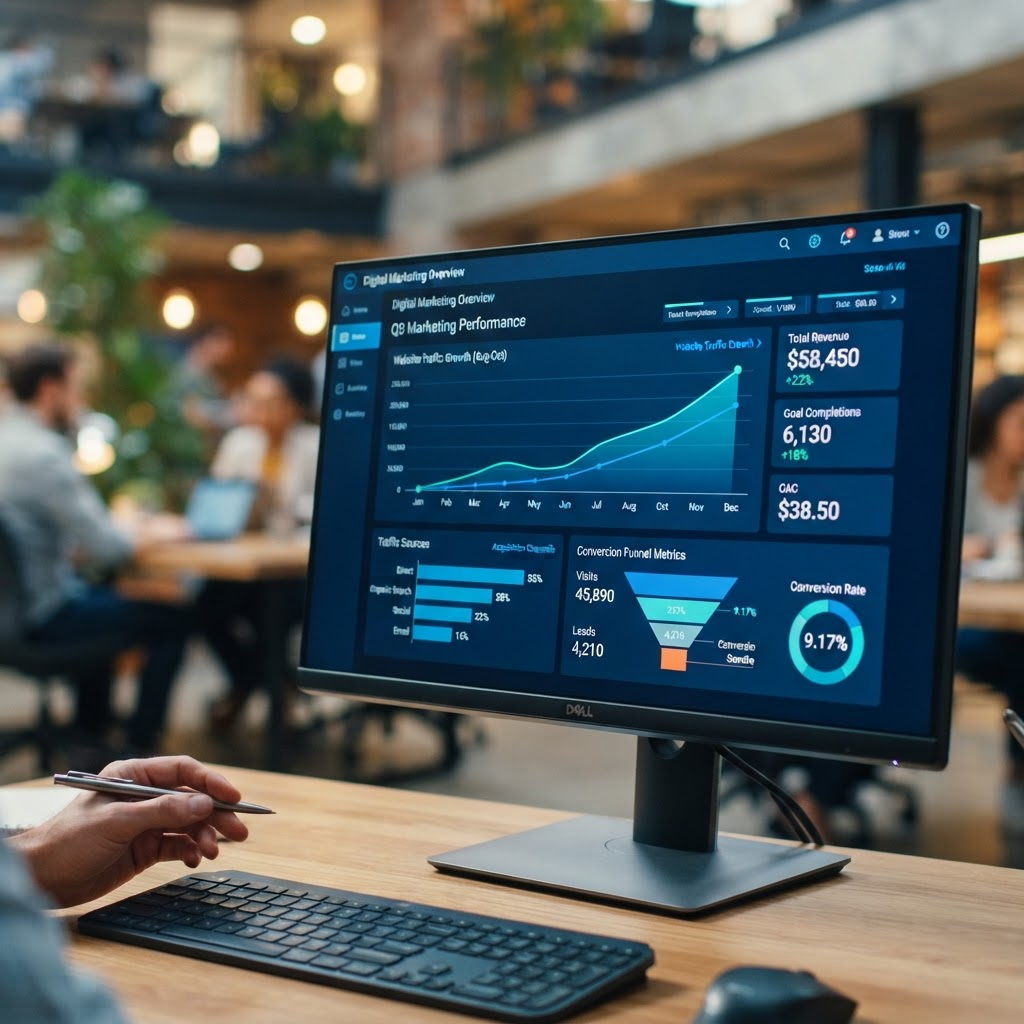 Marketing analytics dashboard